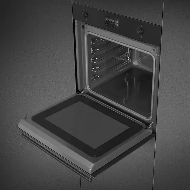 SMEG SO6302M2N Многофункциональный духовой шкаф, комбинированный с микроволновой печью, 60 см, 11 фу